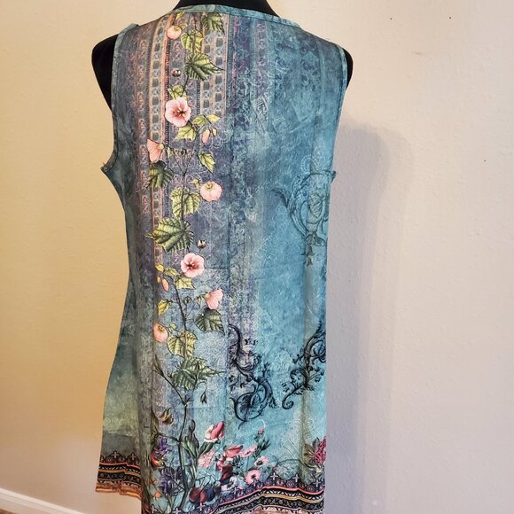 Casual Tank Dress 97% Polyester 3% Spandex Size L. - Picture 3 of 7